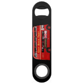 Red London Bus ThMED Speed Flessenopener (Achterkant)