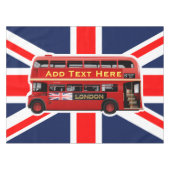 Red London Bus ThMED Tafelkleed (Voorkant (Horizontaal))