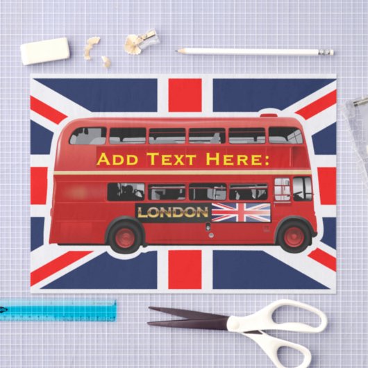 Red London Bus ThMED Tissuepapier (Craft)