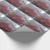 Red London Bus Wrapping Paper Cadeaupapier (Hoek)