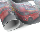 Red London Bus Wrapping Paper Cadeaupapier (Rol Hoek)
