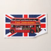 Red London Double Decker Bus Bad Handdoek (Handdoek)
