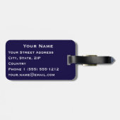 Red London Double Decker Bus Bagagelabel (Achterkant horizontaal)