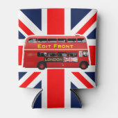 Red London Double Decker Bus Blikjeskoeler (Voorkant)