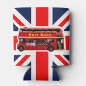 Red London Double Decker Bus Blikjeskoeler (Achterkant)