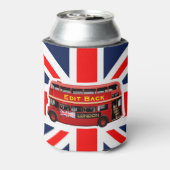 Red London Double Decker Bus Blikjeskoeler (Blikje Achterkant)