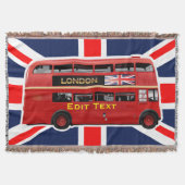 Red London Double Decker Bus Deken (Voorkant)
