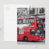 Red London Double Decker Bus, Engeland Briefkaart (Voorkant / Achterkant)