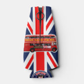 Red London Double Decker Bus Flesjeskoeler (Achterkant)