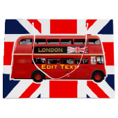 Red London Double Decker Bus Groot Cadeauzakje (Voorkant)