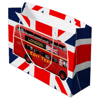 Red London Double Decker Bus Groot Cadeauzakje