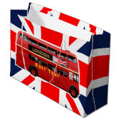 Red London Double Decker Bus Groot Cadeauzakje (Voorkant Gekanteld)