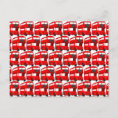 Red London Double Decker Bus Wallpaper Briefkaart (Voorkant)