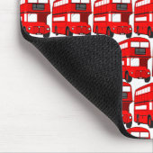 Red London Double Decker Bus Wallpaper Muismat (Hoek)