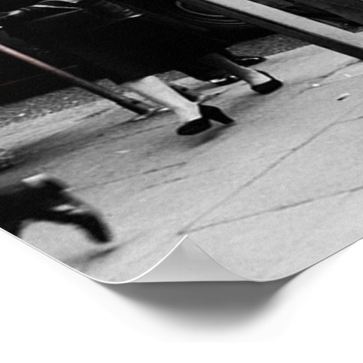 Red London Double Decker Poster (Hoek)