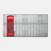 Red London Phone Booth with Name Bureaumat (Voorkant)