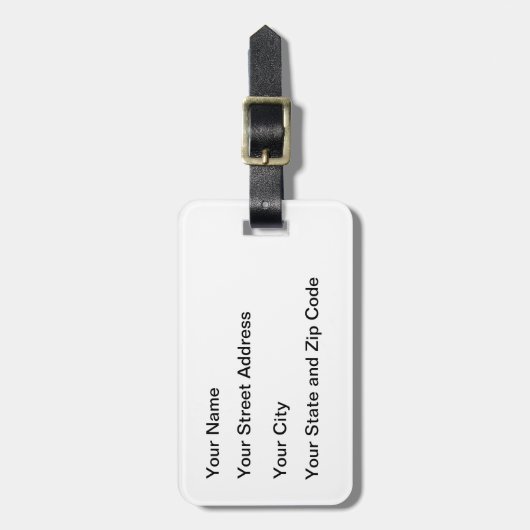 Red London Phone Box Bagagelabel (Voorkant verticaal)