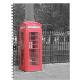 Red London Phonebox Notitieboek (Voorkant)