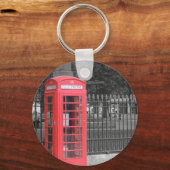 Red London Phonebox Sleutelhanger (Voorkant)