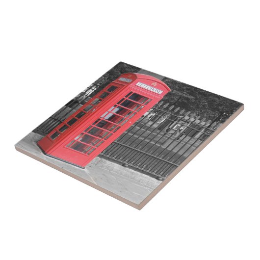 Red London Phonebox Tegeltje (Zijkant)