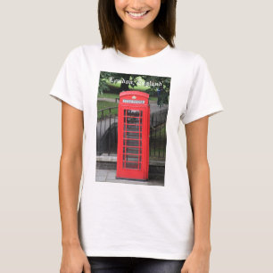 Red London Telephone Booth on Damas shirt