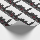 Red London Tour bus en Big Ben Cadeaupapier (Hoek)