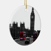 Red London Tour bus en Big Ben Keramisch Ornament (Rechts)