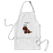 Red Long Haire Dachshund Chef