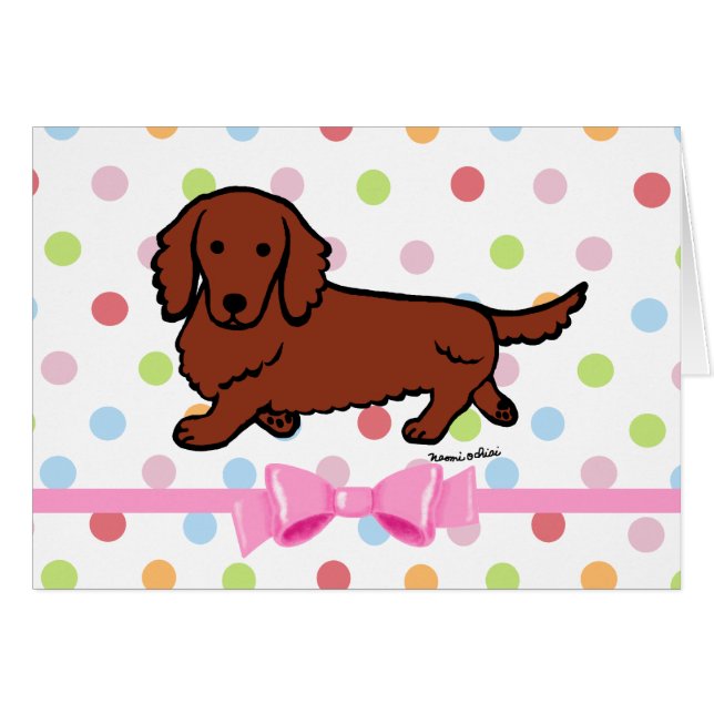 Red Long Hazard Dachshund 1 (Voorkant Horizontaal)