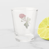 Red Long Stem Roos Shot Glas (Achterkant)