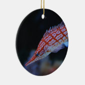 Red Longnose Hawkfish Keramisch Ornament (Rechts)
