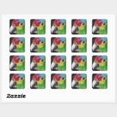 Red Lored Amazon Parrot Sticker (Vel)