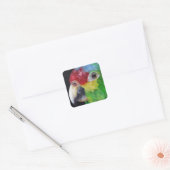 Red Lored Amazon Parrot Sticker (Envelop)