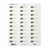 Red Lorikeet Etiket (Full Sheet)