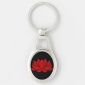 Red Lotus Blossom Sleutelhanger (Voorkant)