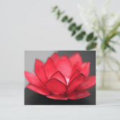 Red Lotus Briefkaart (Staand voorkant)