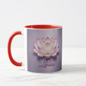 Red Lotus Flower Meditation Mug Mok (Links)