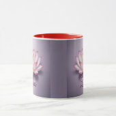 Red Lotus Flower Meditation Mug Mok (Midden)