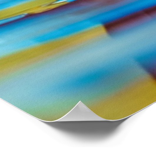 Red Lotus Flower on Blue Water Spiritueel Quote Poster (Hoek)