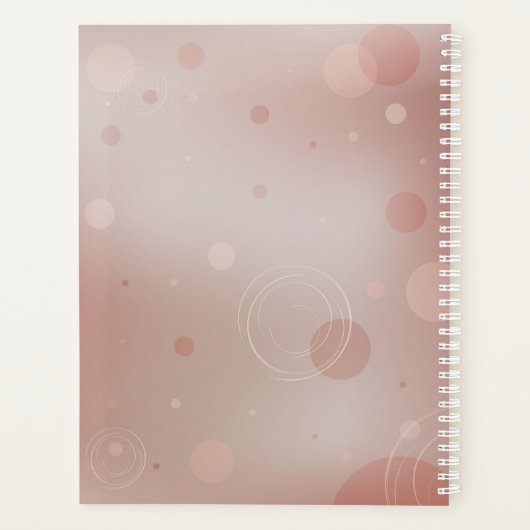 Red Lotus Glow Hardcover Planner (Achterkant)