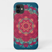 Red Lotus Mandala Case-Mate iPhone Case (Achterkant)