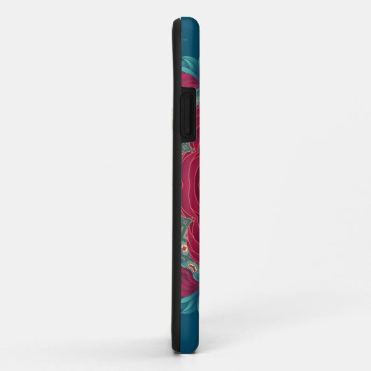 Red Lotus Mandala Case-Mate iPhone Case (Achterkant/rechts)