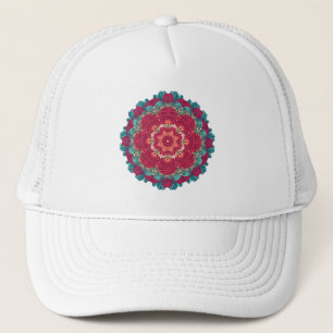Red Lotus Mandala Trucker Pet