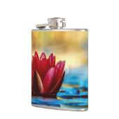 Red Lotus Water Lily Flower Heupfles (Links)