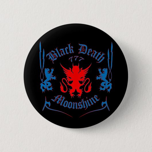 Red Louie Ronde Button 5,7 Cm (Voorkant)