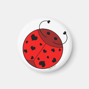 Red Love Bug - Magnet