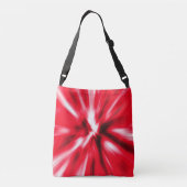 Red Love Burst Tie Dye past personaliseren Crossbody Tas (Achterkant)