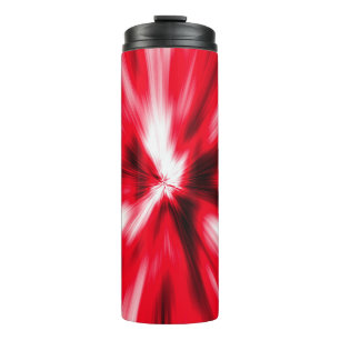 Red Love Burst Tie Dye past personaliseren Thermosbeker