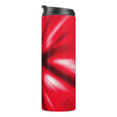 Red Love Burst Tie Dye past personaliseren Thermosbeker (Geroteerd rechts)
