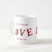 Red Love Custom Photo Koffiemok (Voorkant links)
